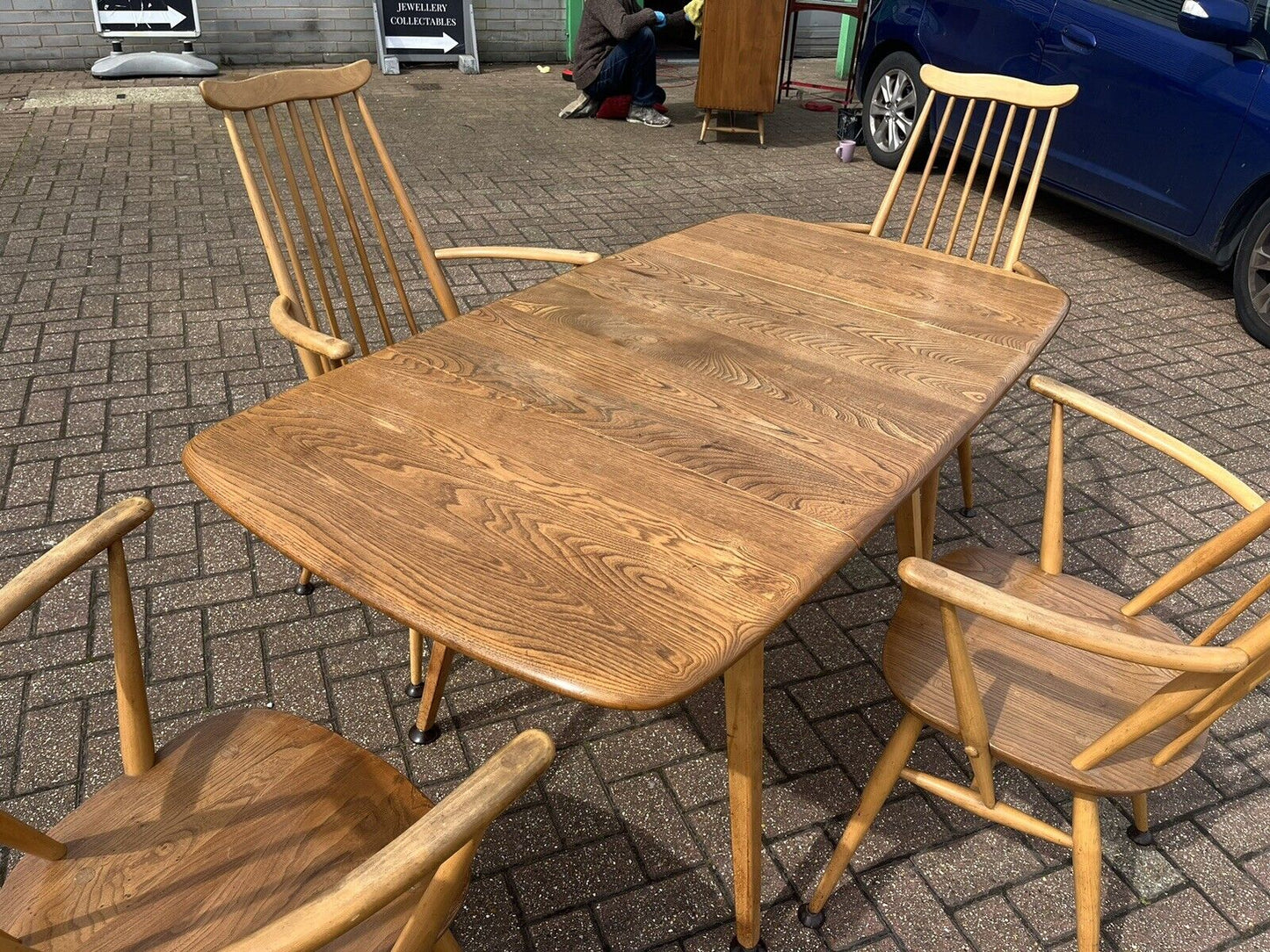 Vintage Extending Ercol Table And Chairs