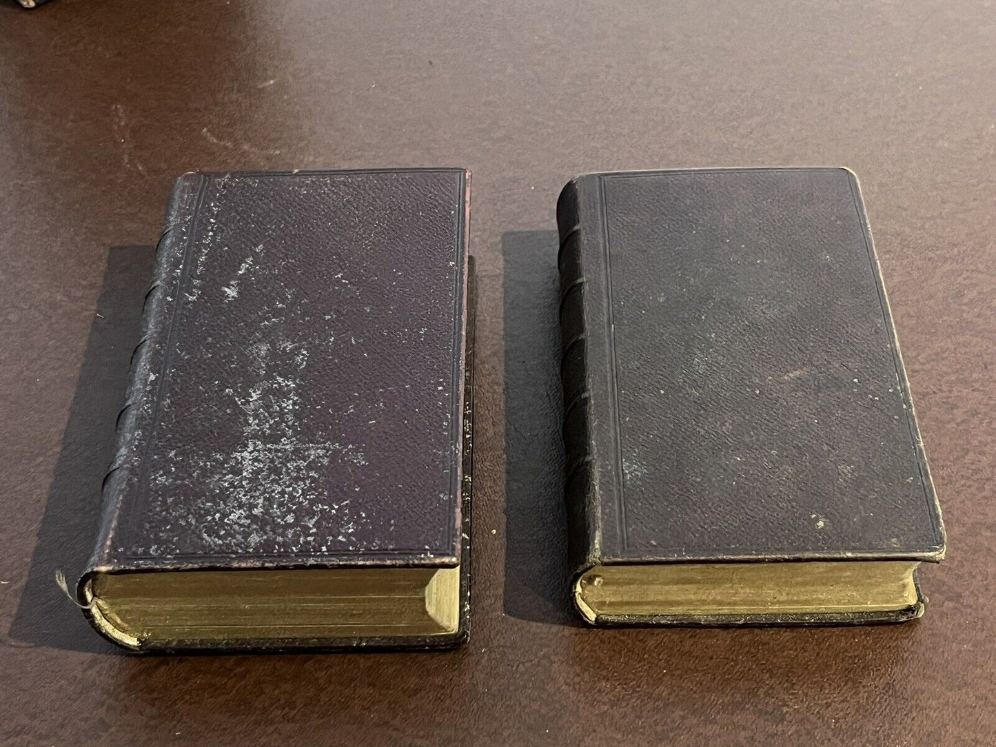 Victorian Leather Bound Sunday Lessons & Common Prayers Set.