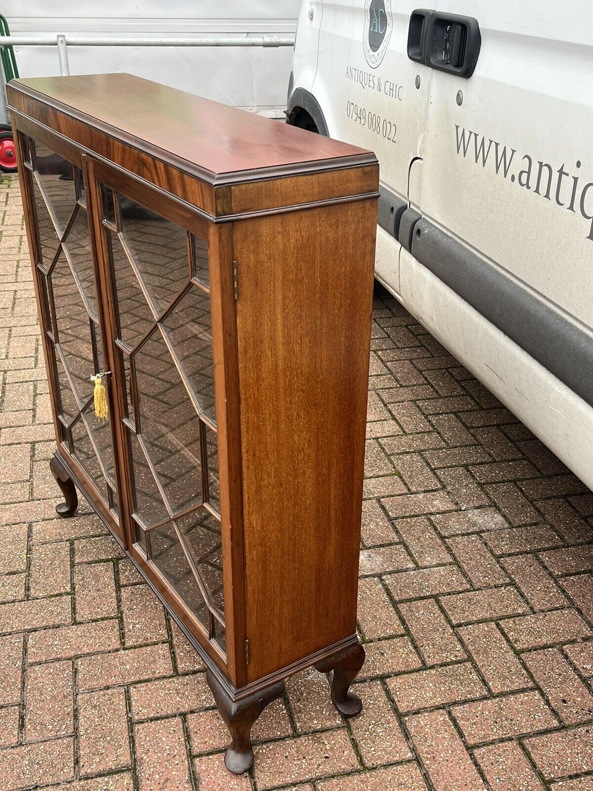 Mahogany Bookcase With Adjustable Shelves