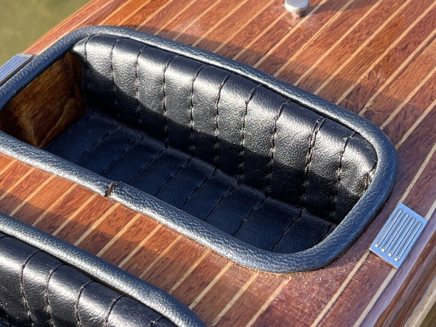 Large Highly Detailed Wooden Model Of A Motor Boat