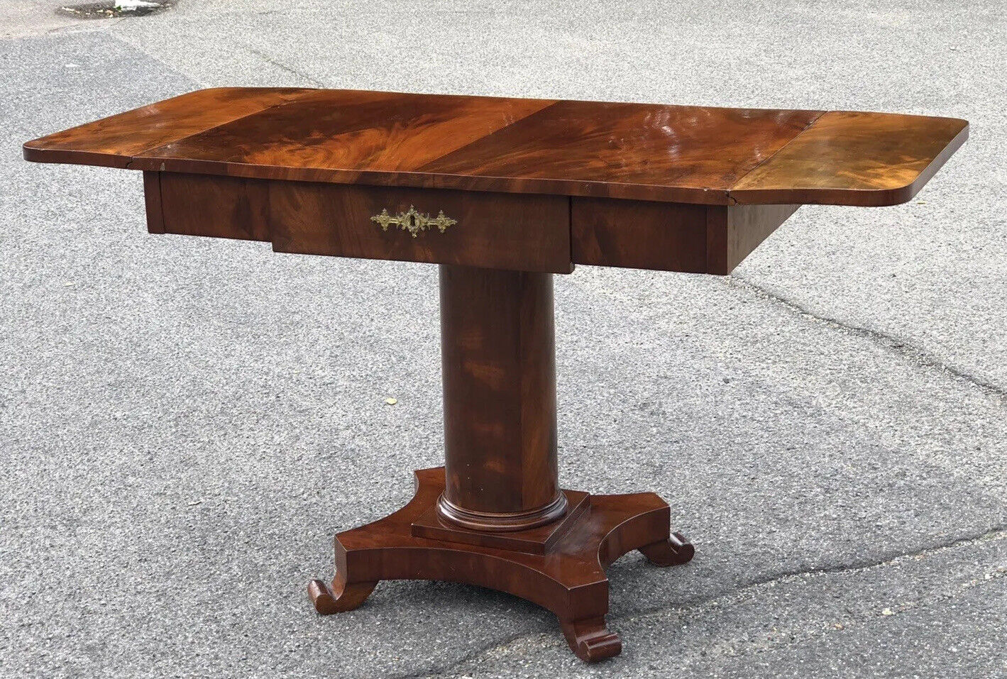 Antique Mahogany Biedermeier Sofa/Side Table. Superb Quality.