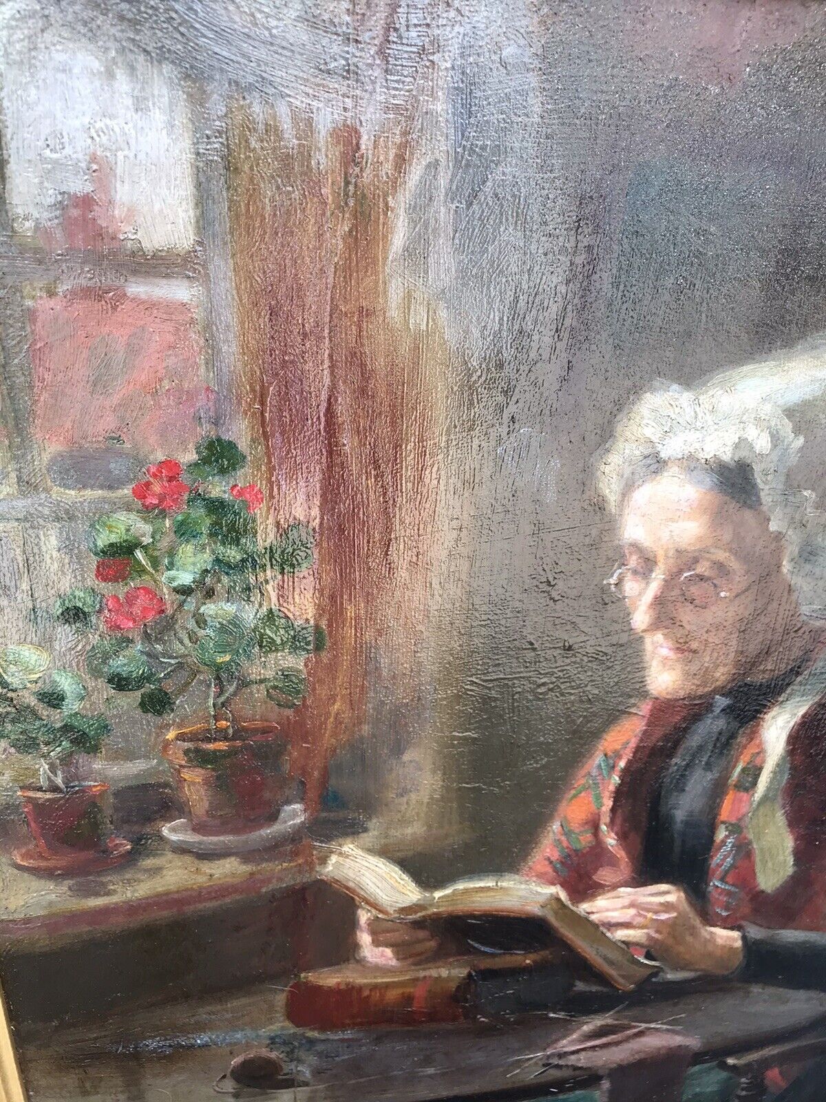 Ralph Hedley 1848-13. Oil Painting, The Evening Of Life. Newcastle artist
