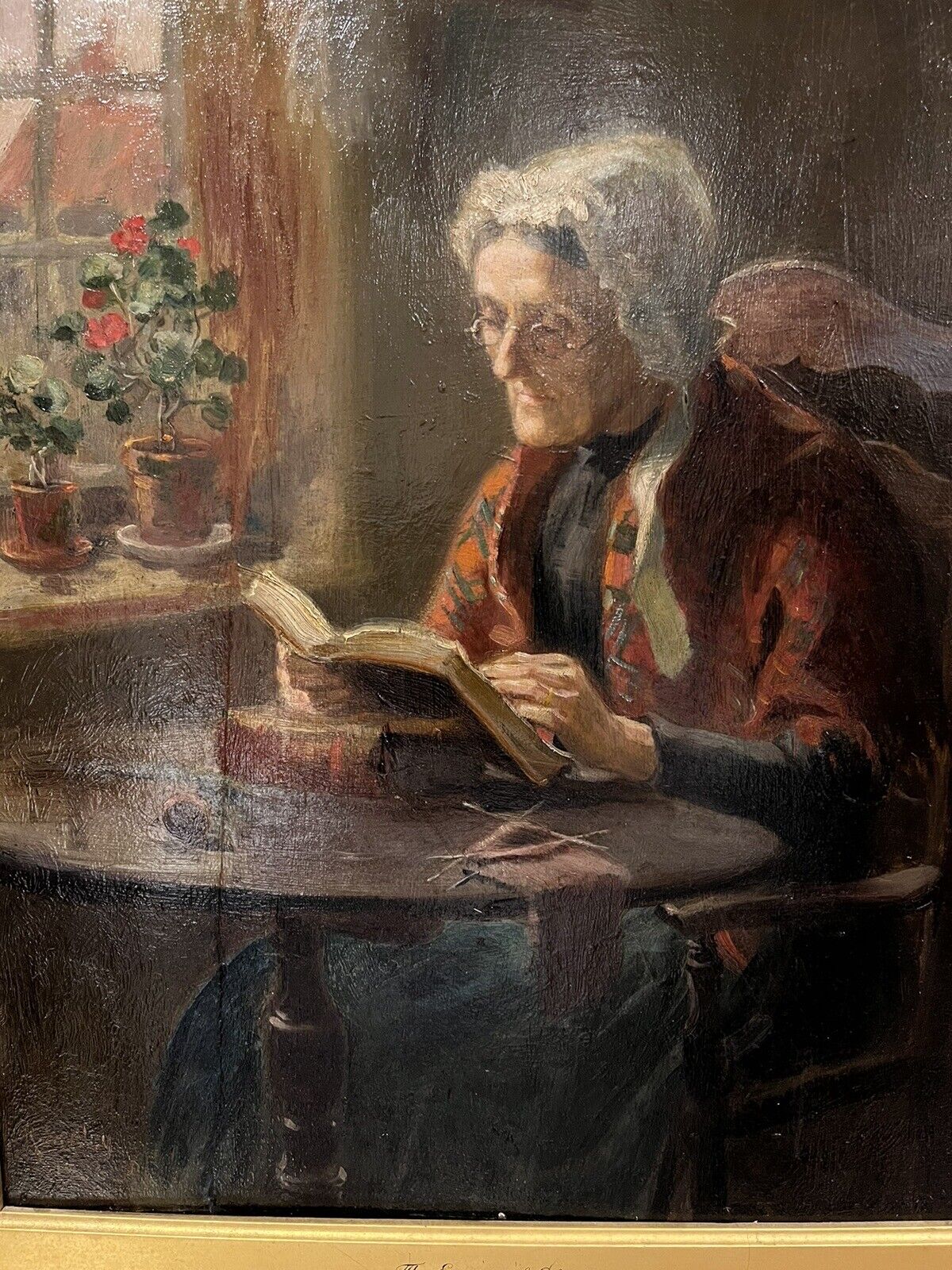 Ralph Hedley 1848-13. Oil Painting, The Evening Of Life. Newcastle artist