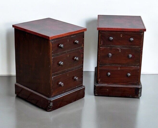 Pair Of Victorian Bedside Drawers