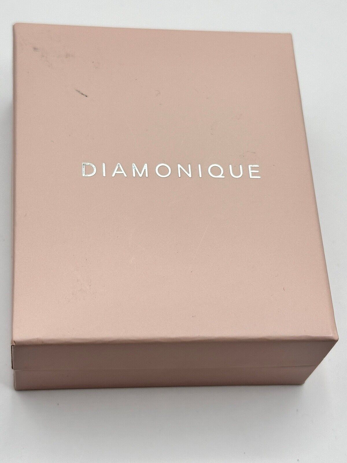 Vintage Diamonique Sterling Silver Hoop Earrings Boxed