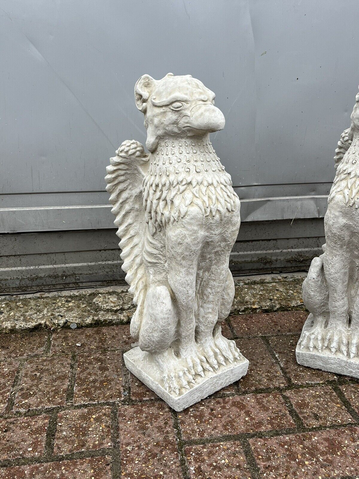 Pair Of Griffins. Perfect For Pier Cap Decoration Or Use A Statues
