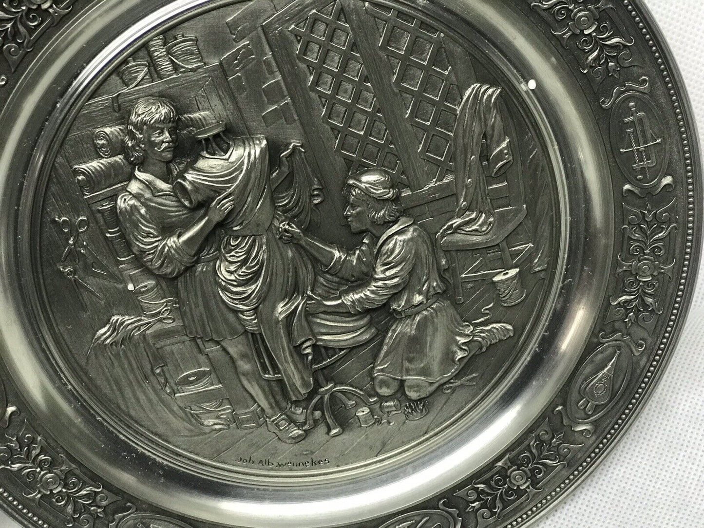 Set Of 4 Highly Detailed Metal Plaques