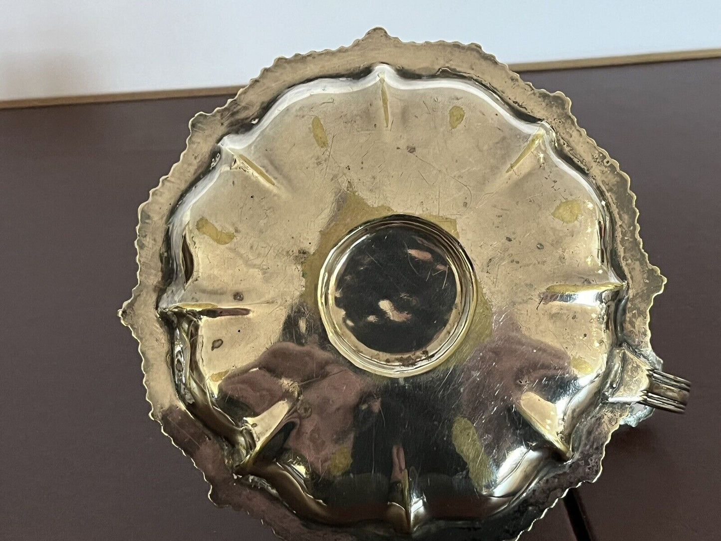 Pair Of Antique Silver Plate Candlesticks With Snuffers.