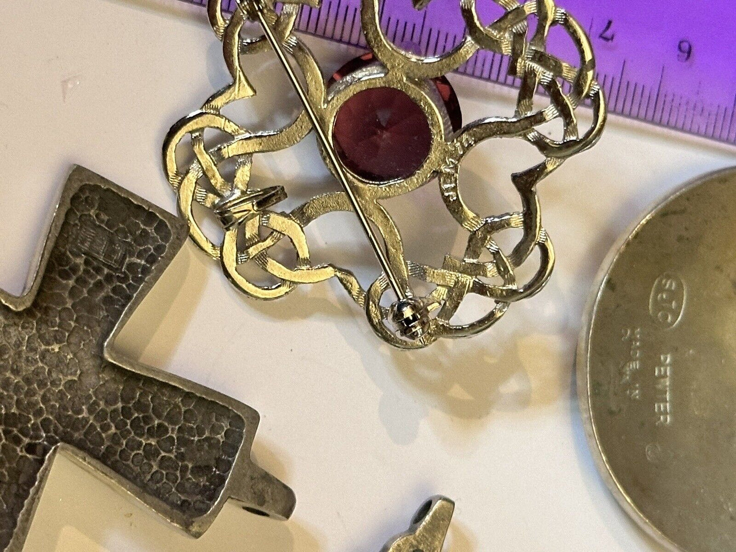 A Quantity Of Vintage Celtic Brooches And Pendants Some Signed