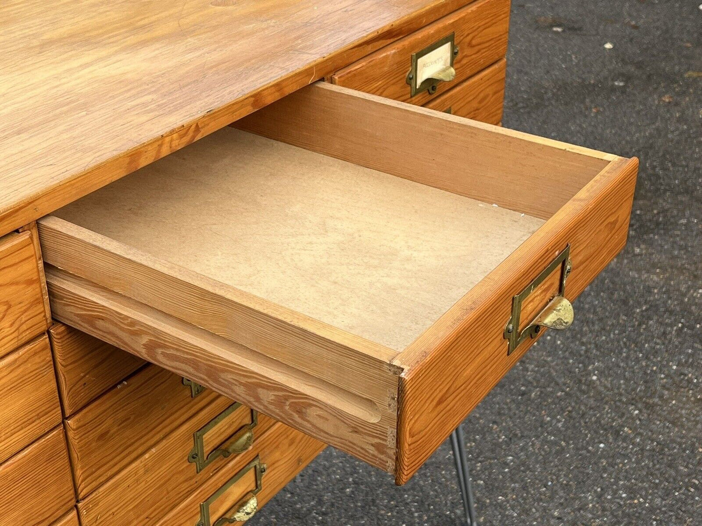 Mid Century Bank Of Collectors Drawers. 15 Drawers. Good Quality.