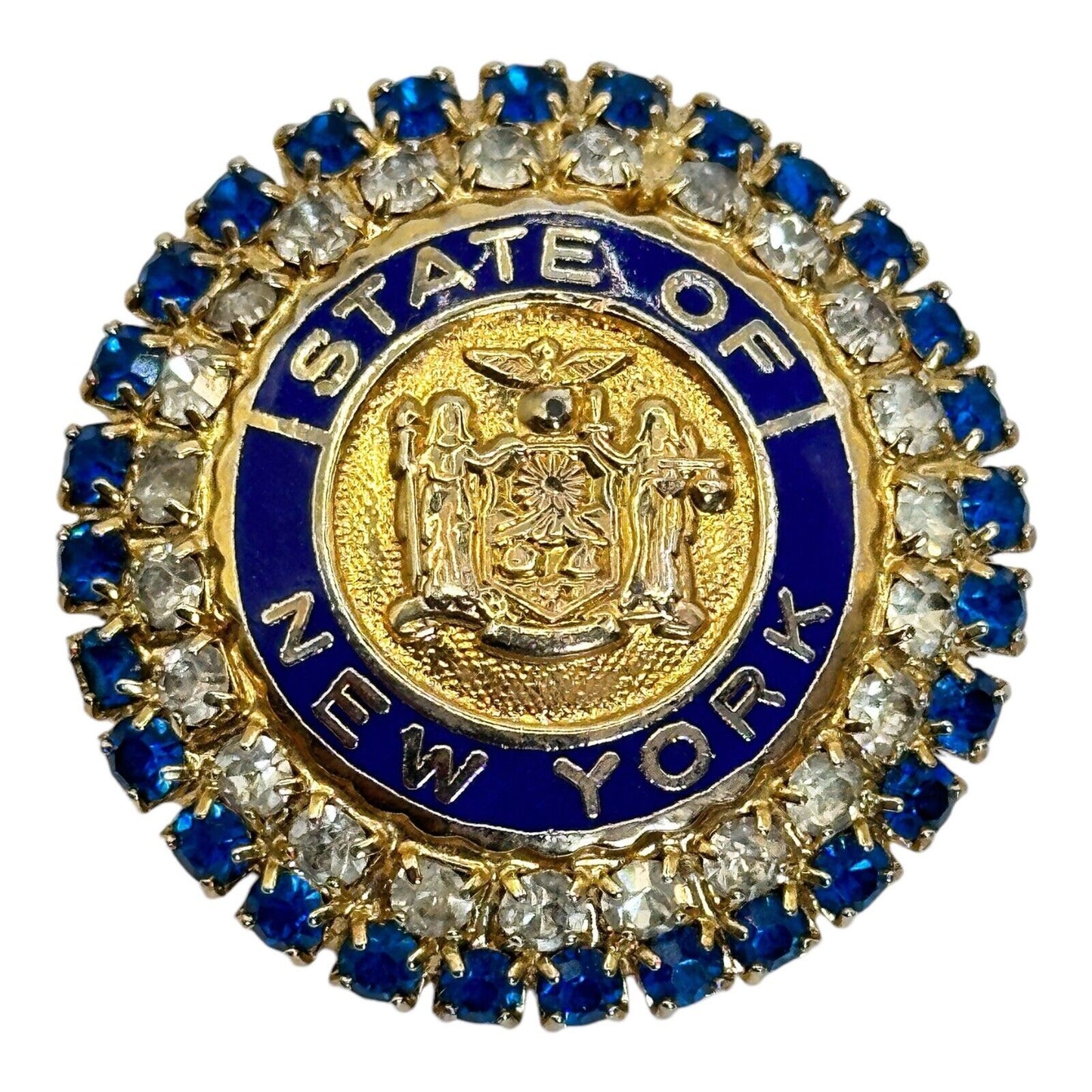 Vintage Gold Tone New York Cinerama Signed Brooch