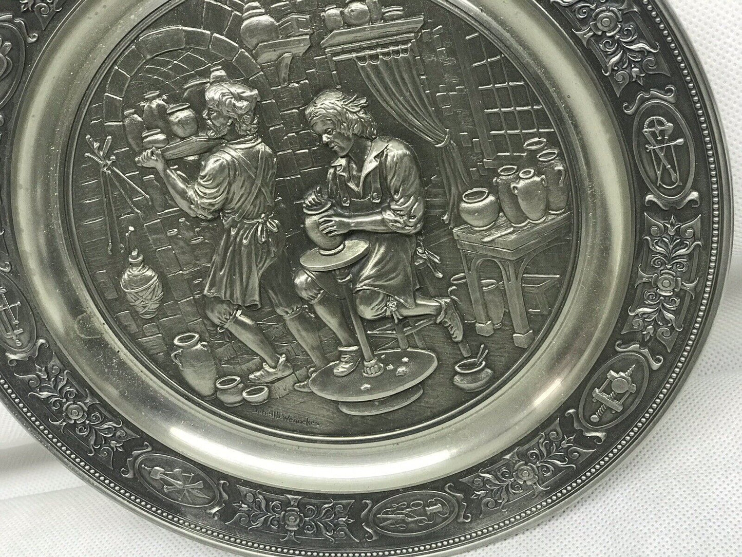 Set Of 4 Highly Detailed Metal Plaques