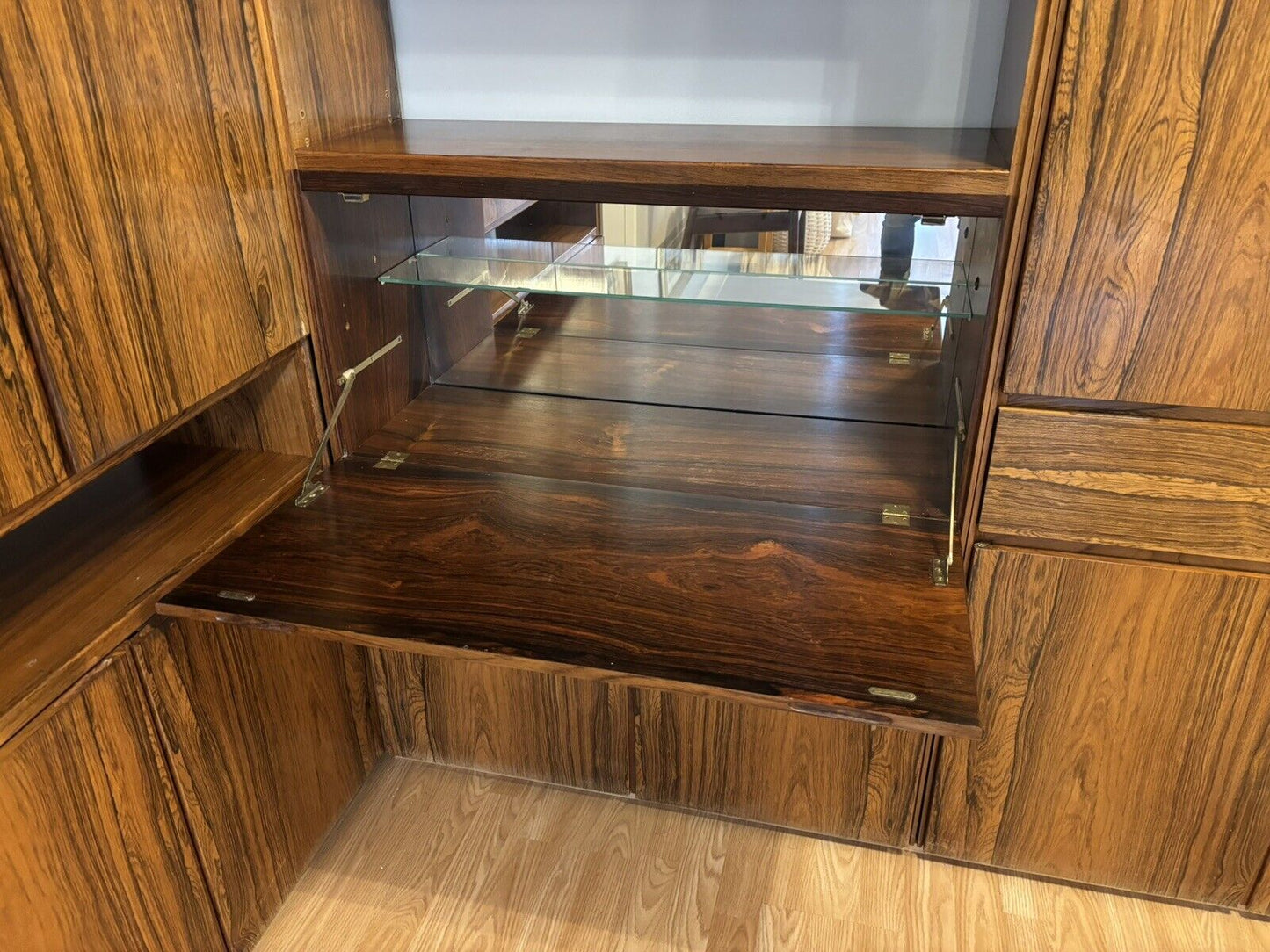 Archie Shine Rosewood Cocktail Cabinet, Display Cabinet, Shelves & Cupboards
