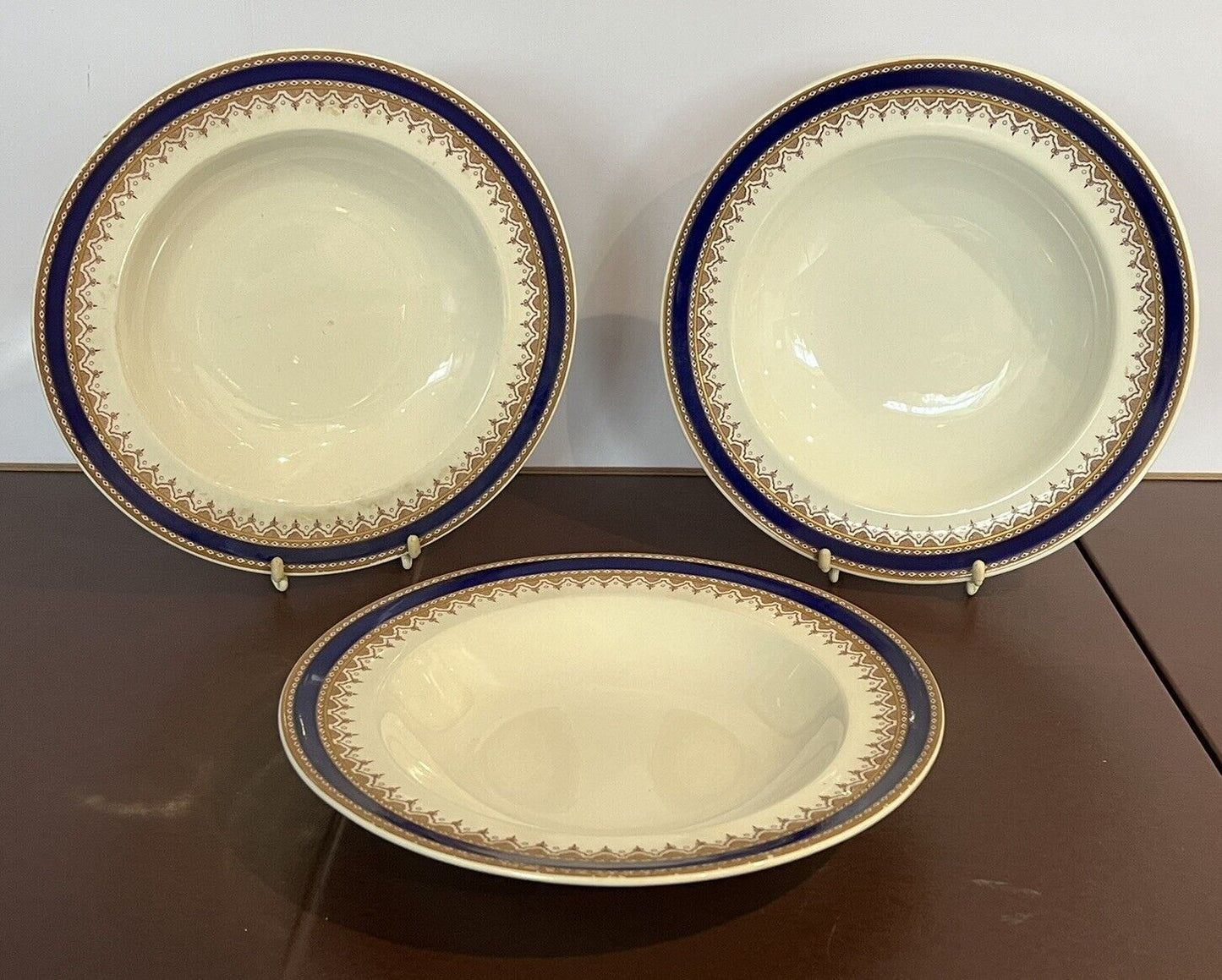 Royal Worcester Vitreous Soup Bowls 26 Cms Diameter