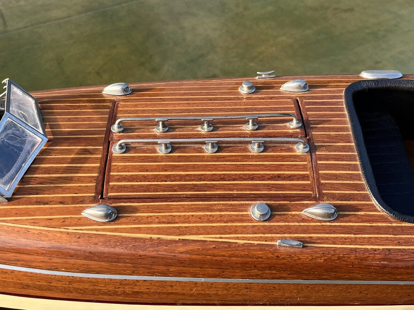 Large Highly Detailed Wooden Model Of A Boat