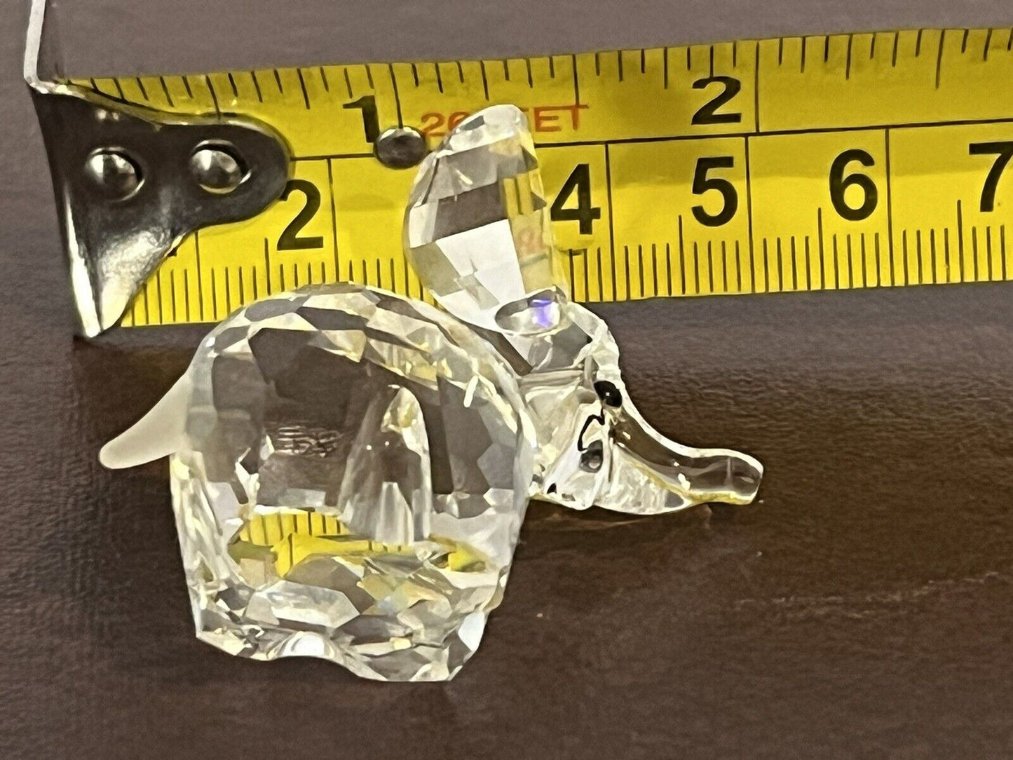 Swarovski Crystal Swan Signed Elephant