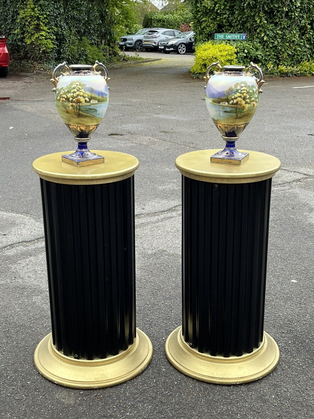 Antique Japanese Highly Decorated Vases. Large & Impressive.