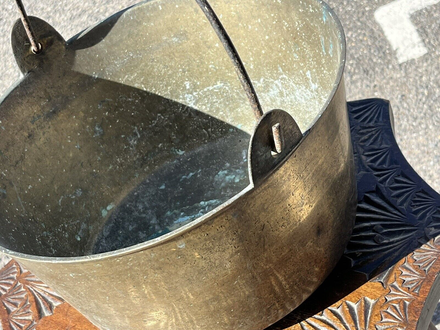 Victorian Brass Coal / Log Bucket.