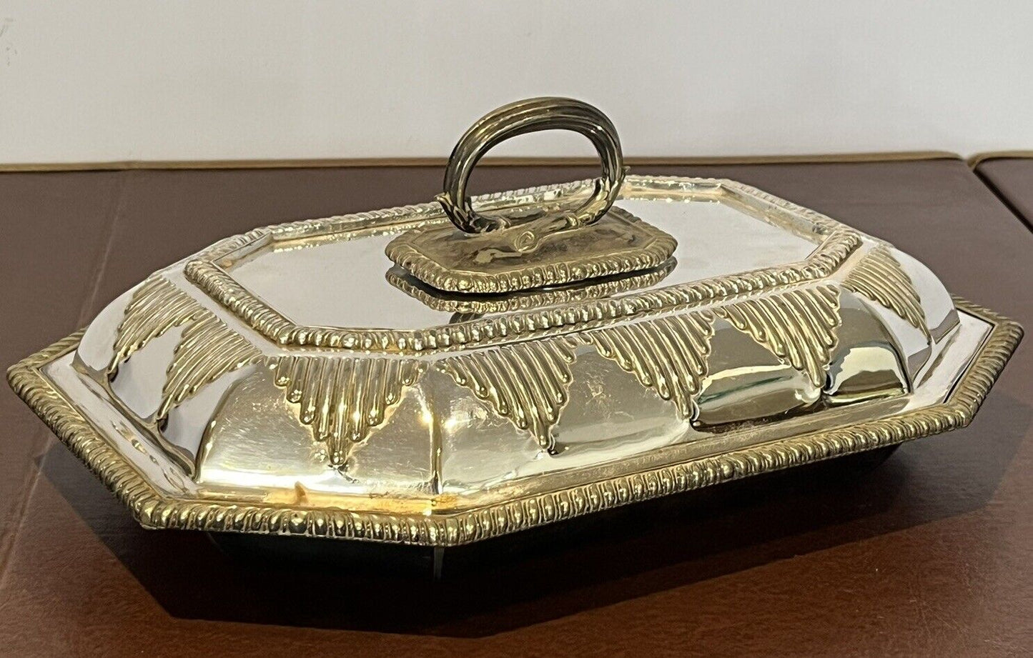 Silver Plate Entree Serving Dish With Cover, Very Good Quality.