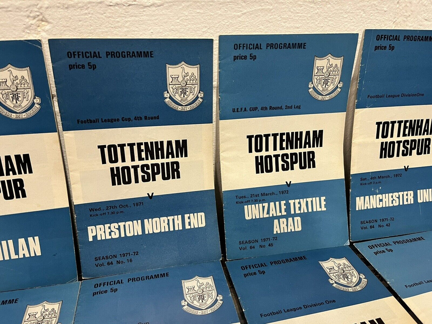Tottenham Hotspur 1971-72 Season 23 Programmes