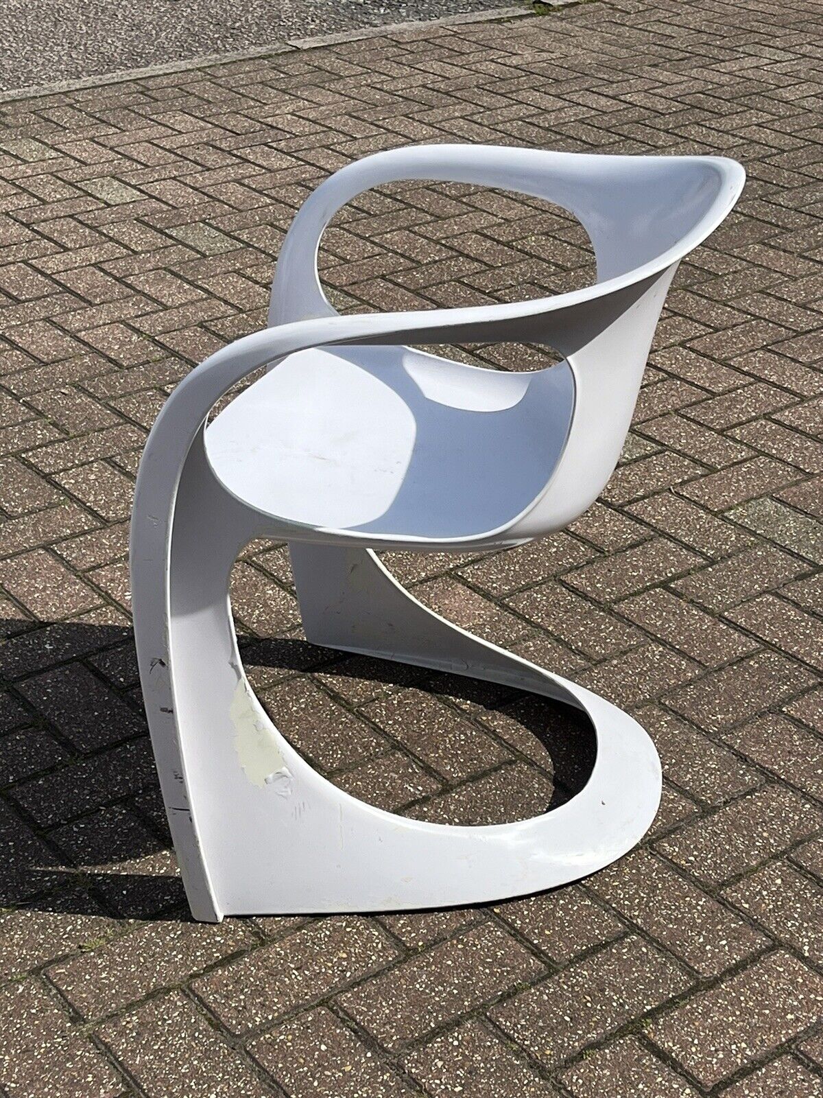 4 Vintage Casalino Patio Chairs. They Stack Too.
