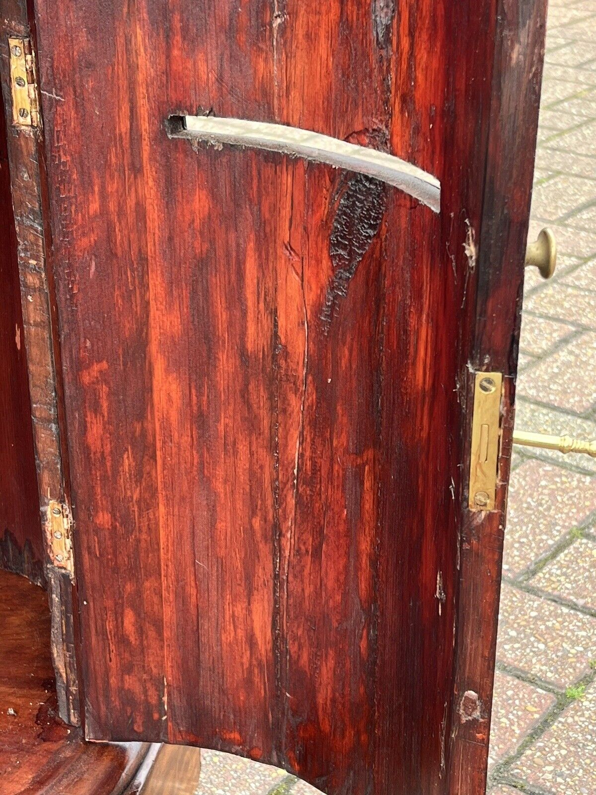 Antique Country House Letter/ Pillar Box, With Working Key & Lock. LARGE IN SIZE