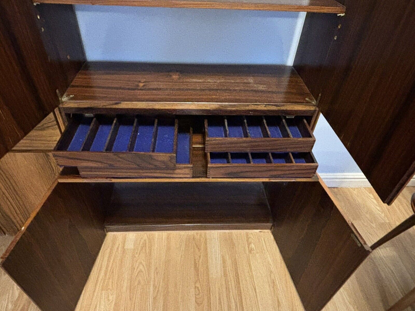Archie Shine Rosewood Cocktail Cabinet, Display Cabinet, Shelves & Cupboards