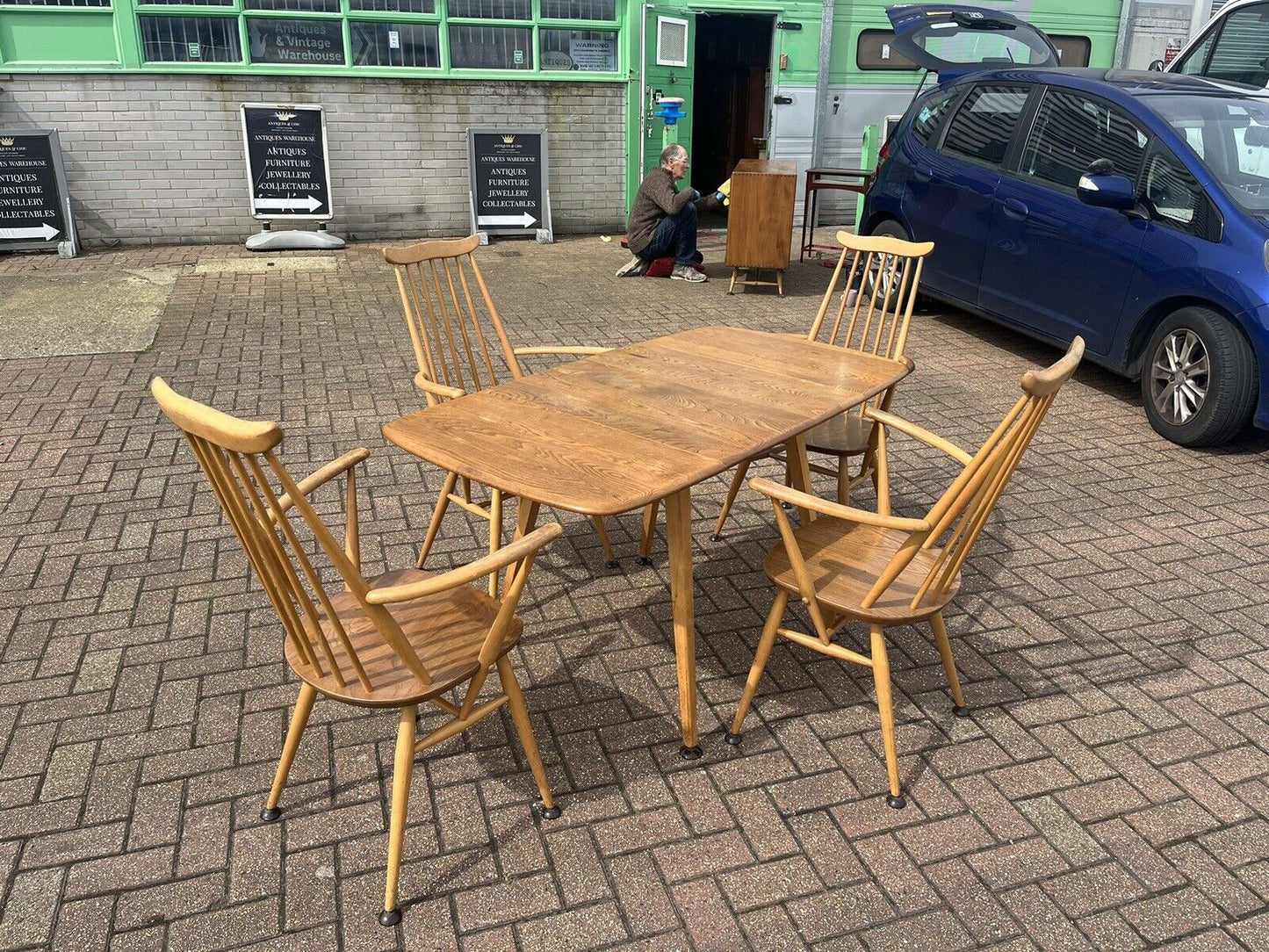Vintage Extending Ercol Table And Chairs