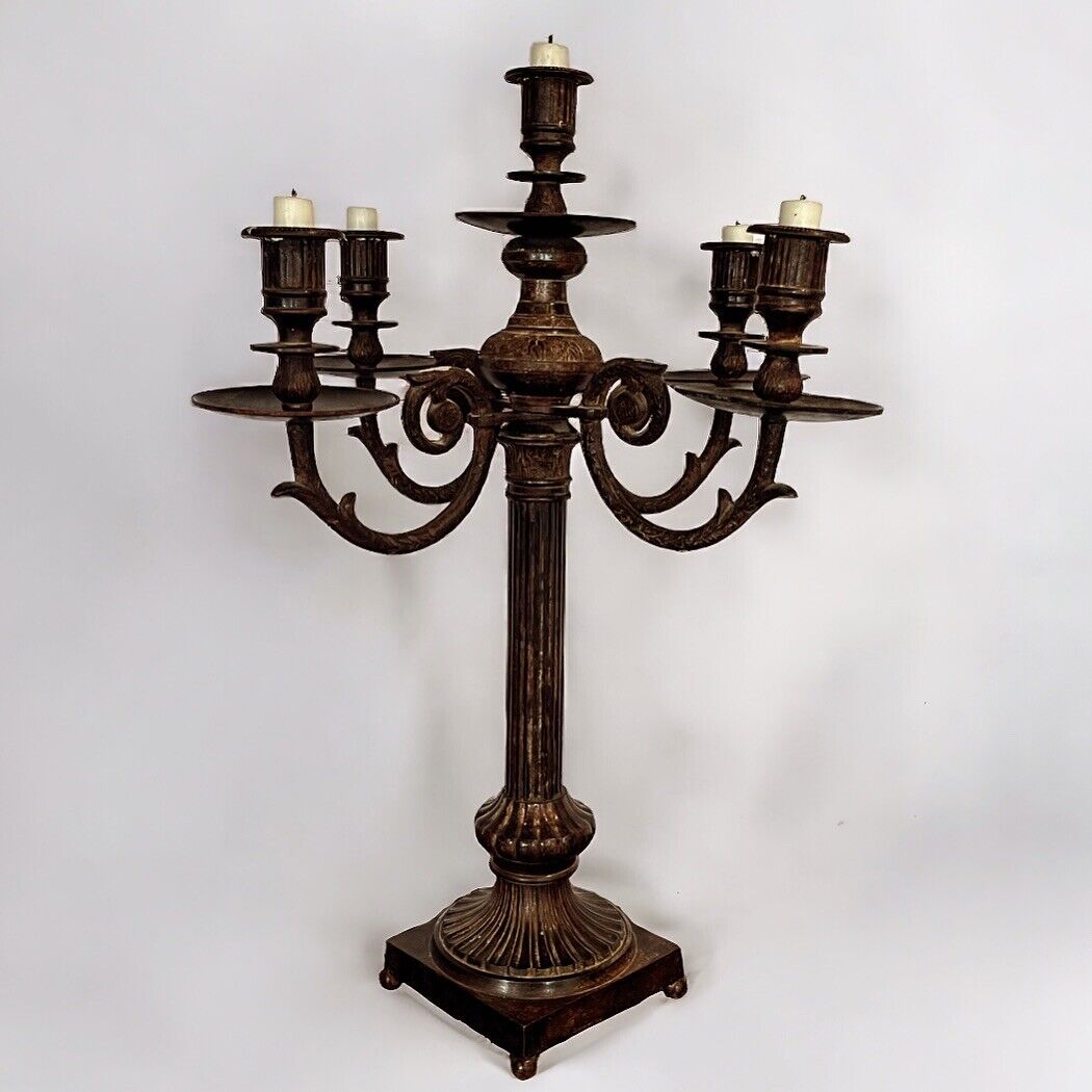 Large 5 Branch Candelabra. Large and Impressive.