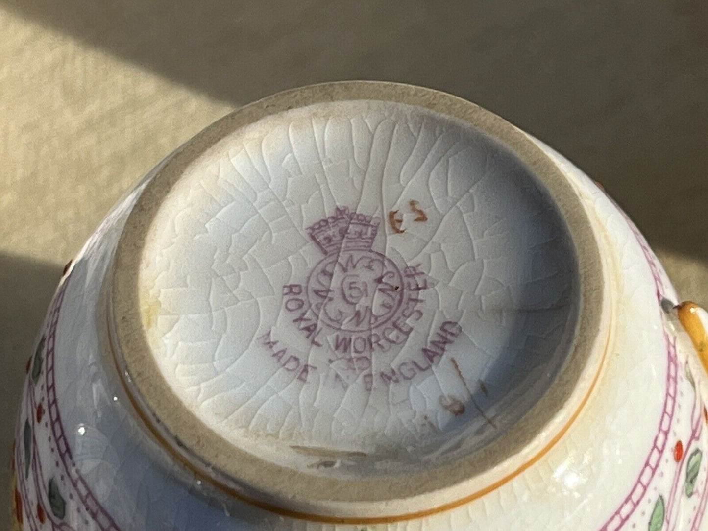 Antique Royal Worcester Coffee Set In Original Box