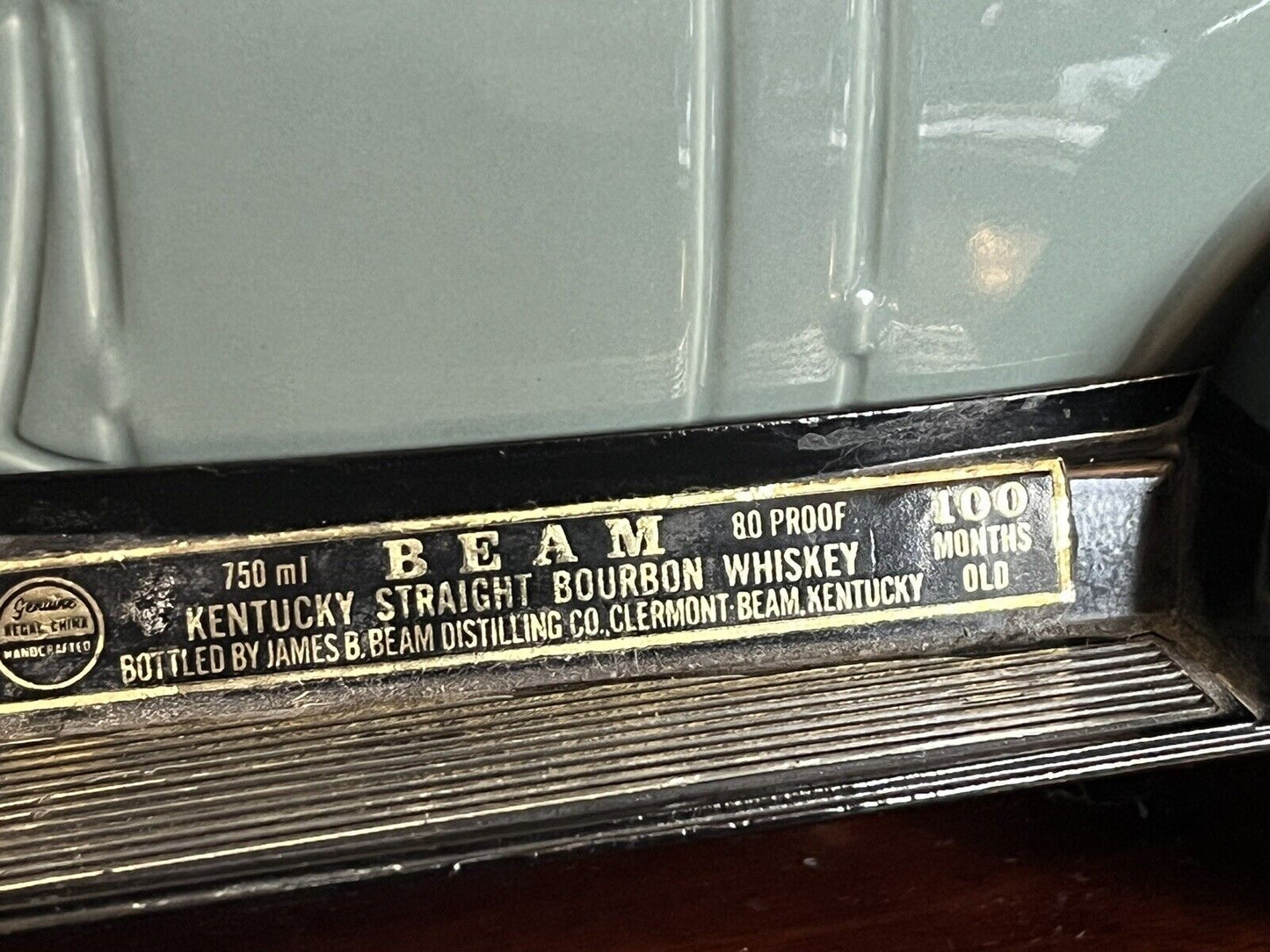 Vintage Jim Beam Bourbon Decanter with sealed contents
