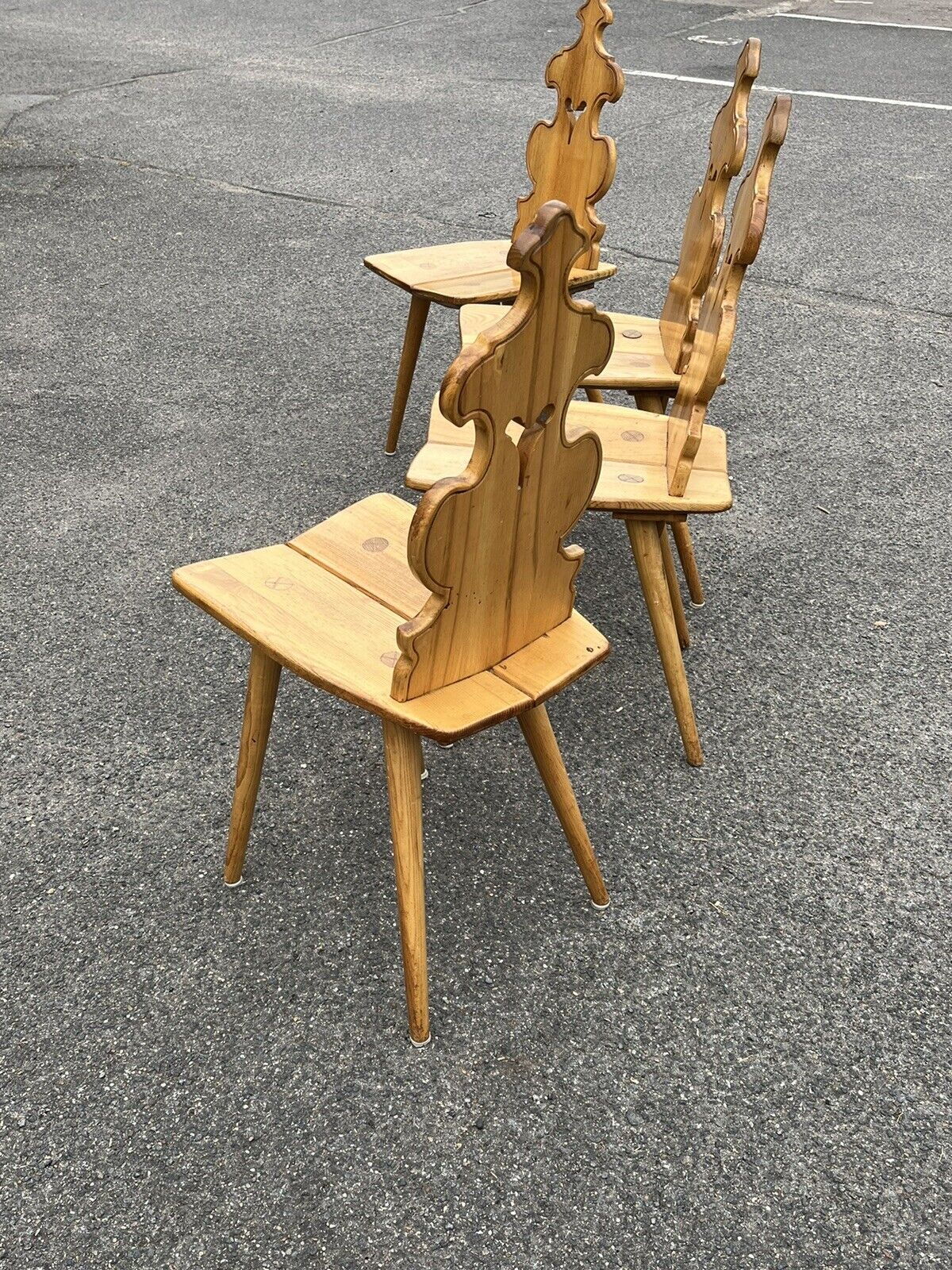 Mid-Century Ash Chairs. Superb Quality & Great Shape.