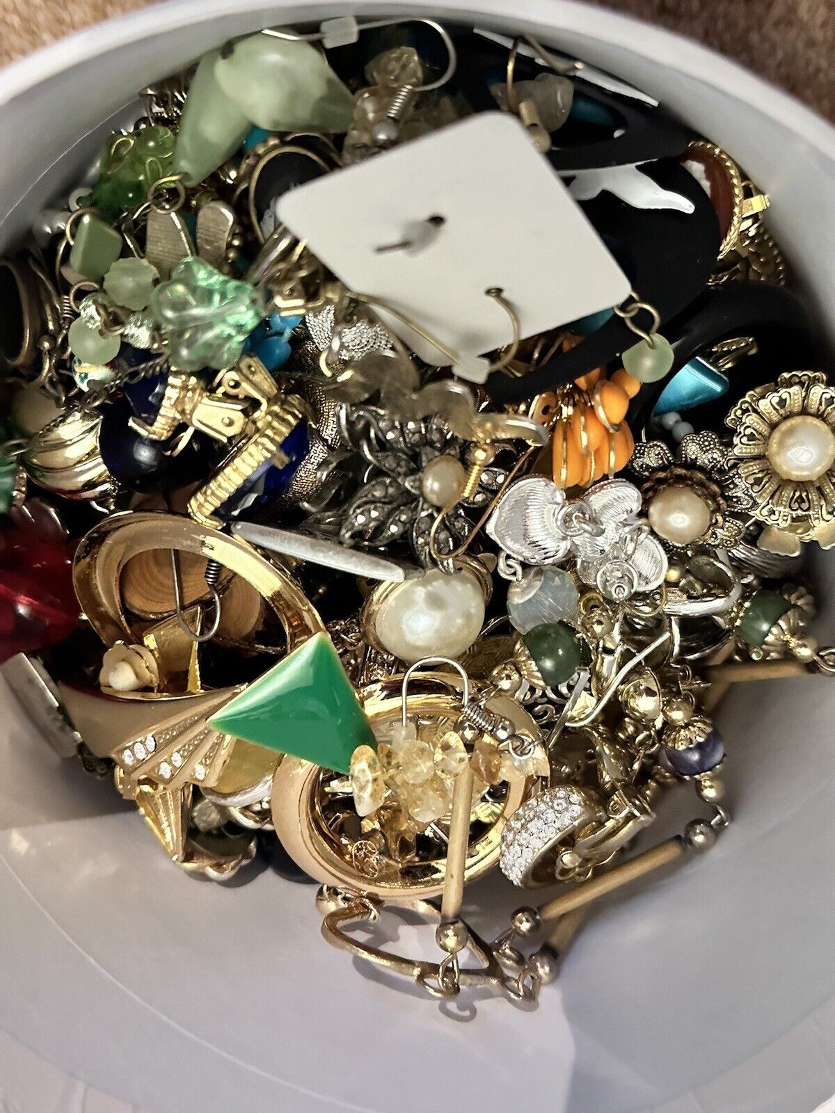 A Quantity Of Vintage Clip And Pierced Earrings