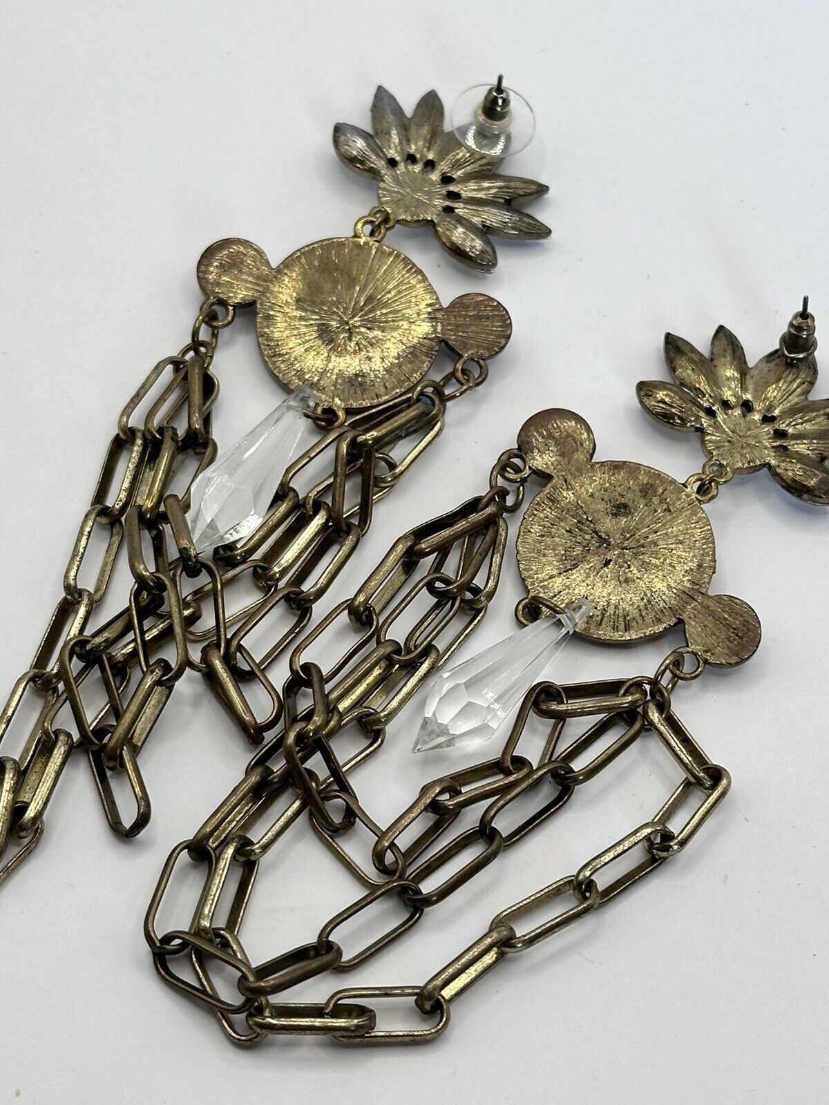 Vintage Statement Runway Faux Pearl Long Drop Earrings