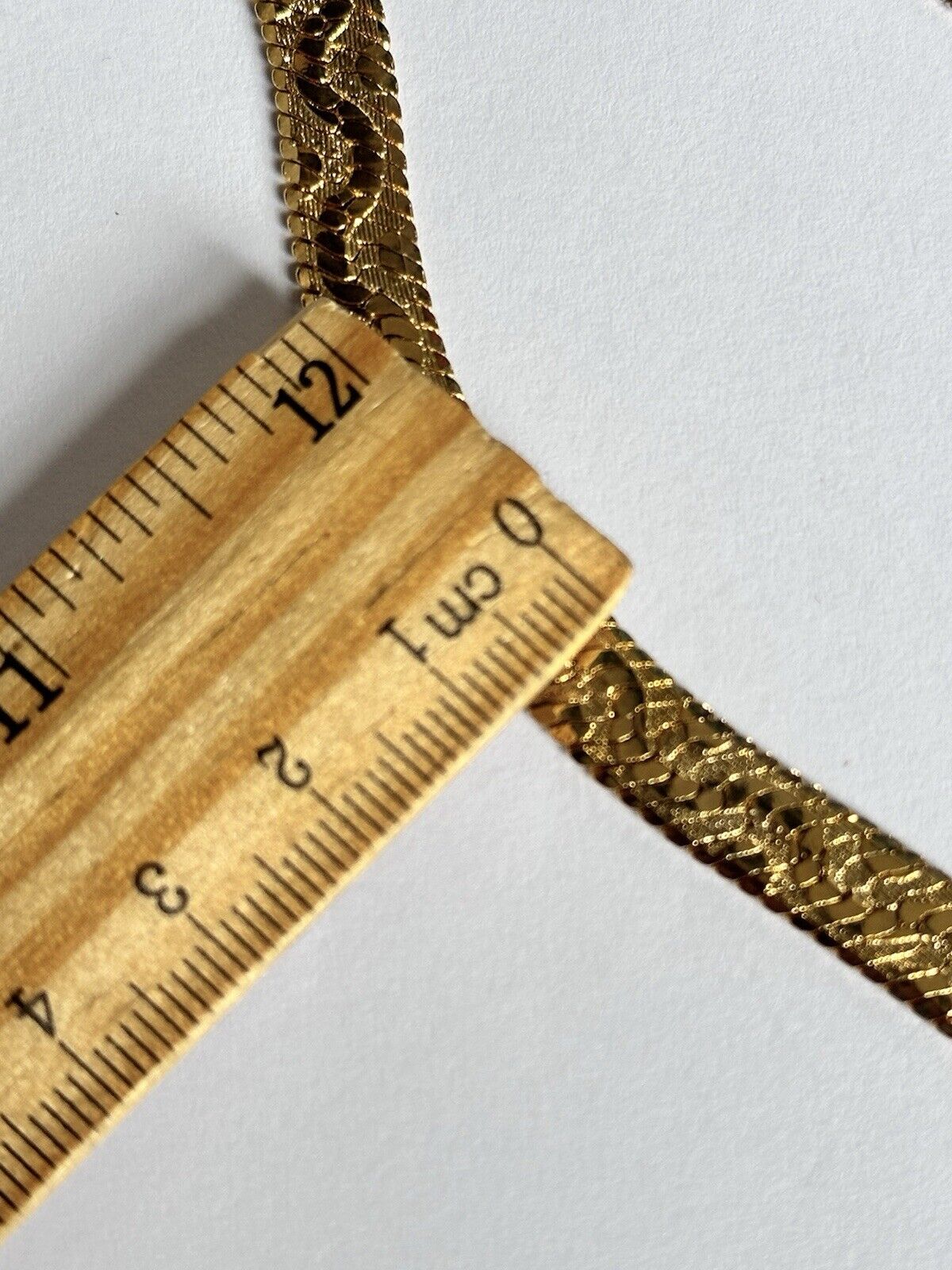 Vintage Gold Plated Detailed Necklace