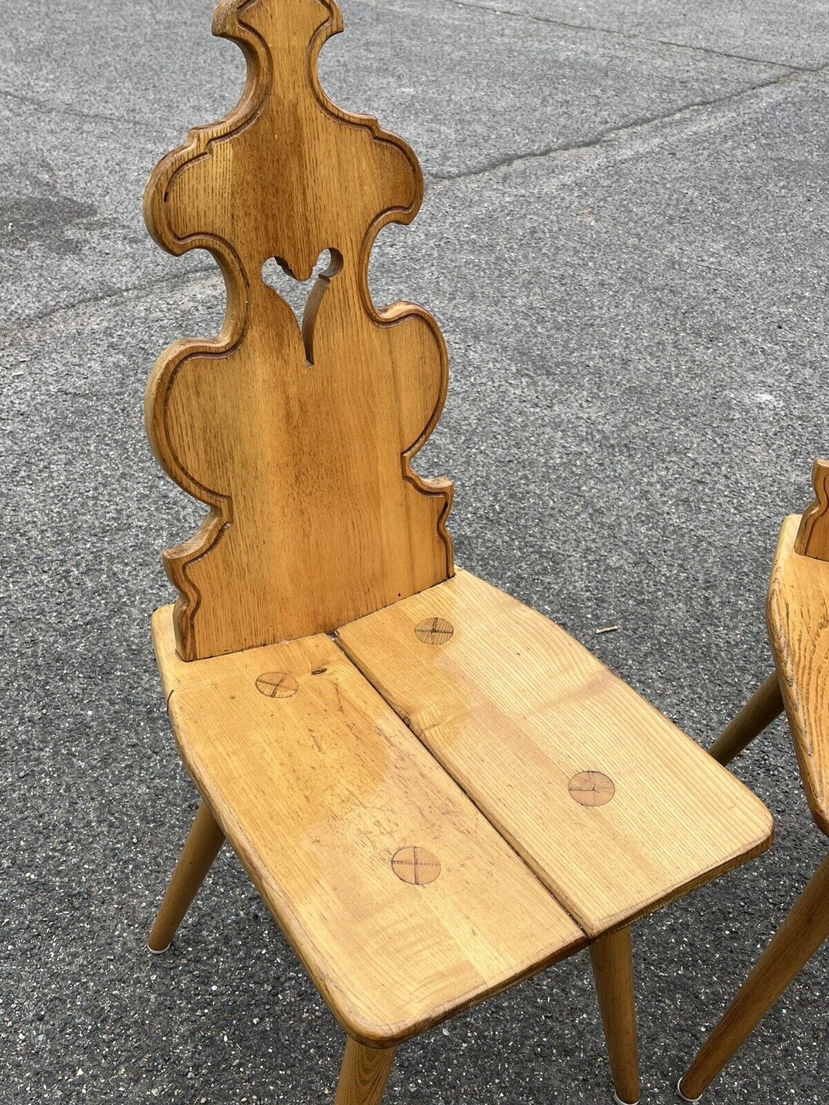 Mid-Century Ash Chairs. Superb Quality & Great Shape.