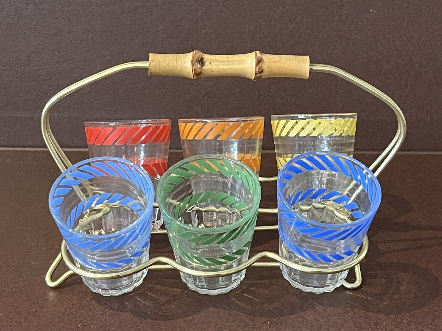 Mid Century Bar Shot Glasses