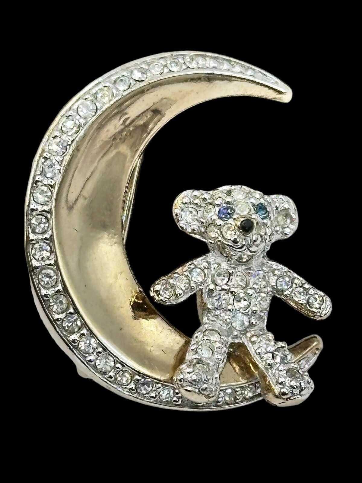 Vintage Butler And Wilson Teddy On Moon Brooch – ANTIQUES CHIC