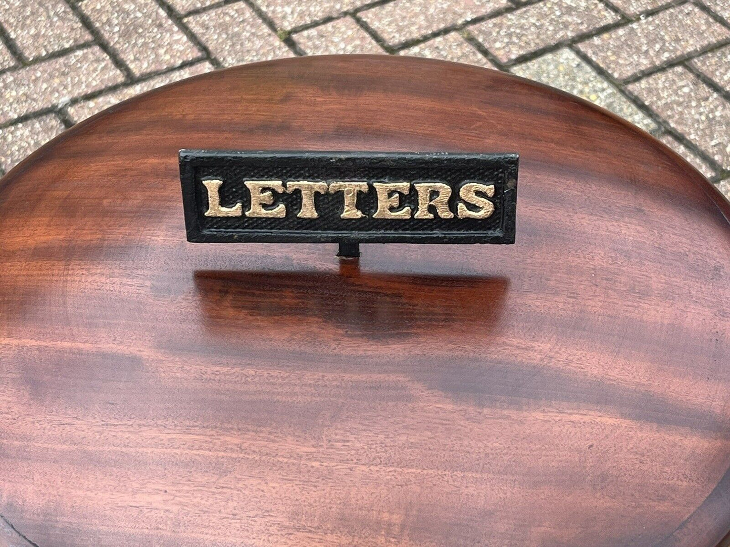 Antique Country House Letter/ Pillar Box, With Working Key & Lock. LARGE IN SIZE