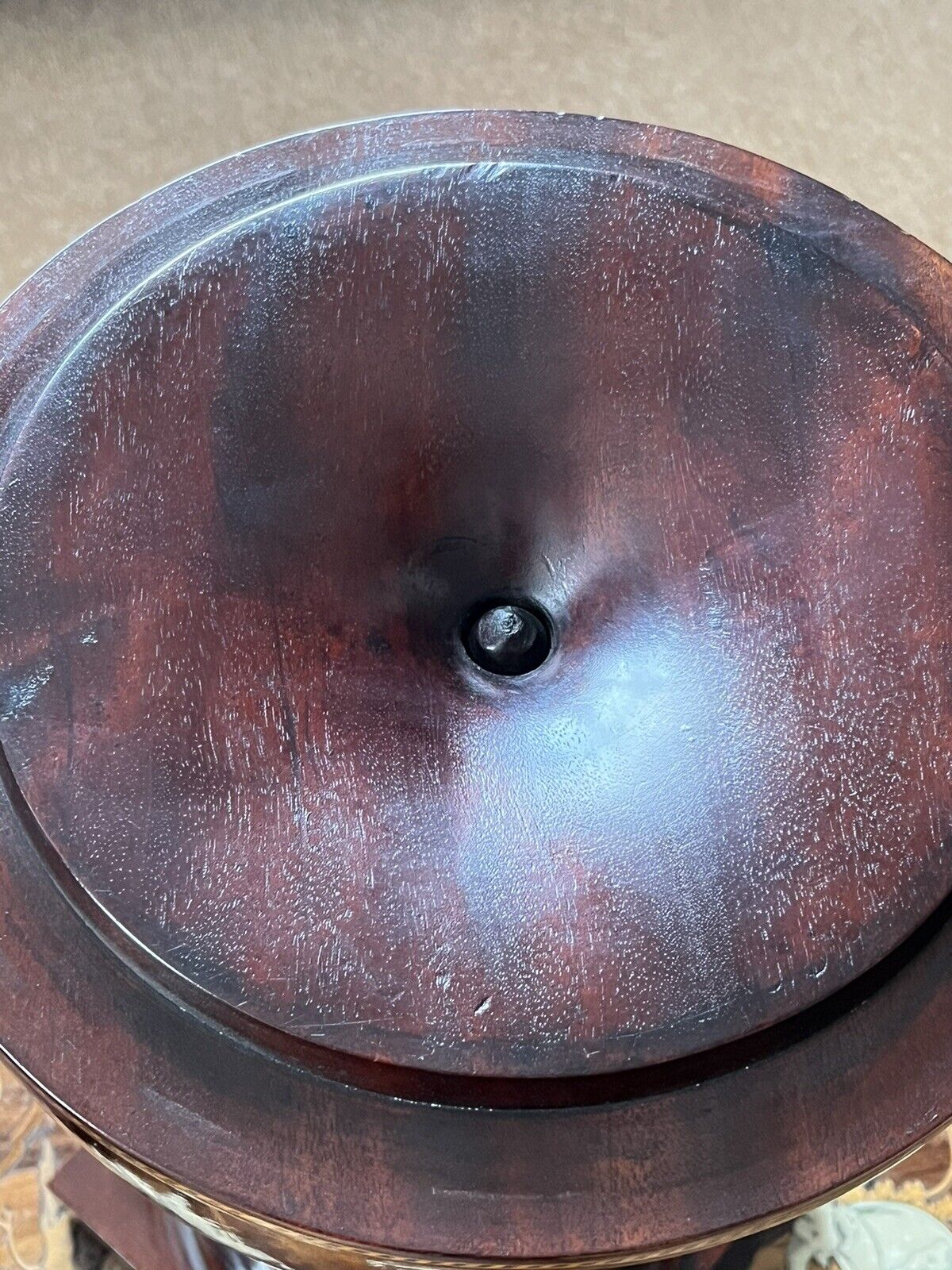 Antique Inlaid Mahogany Cutlery Urns