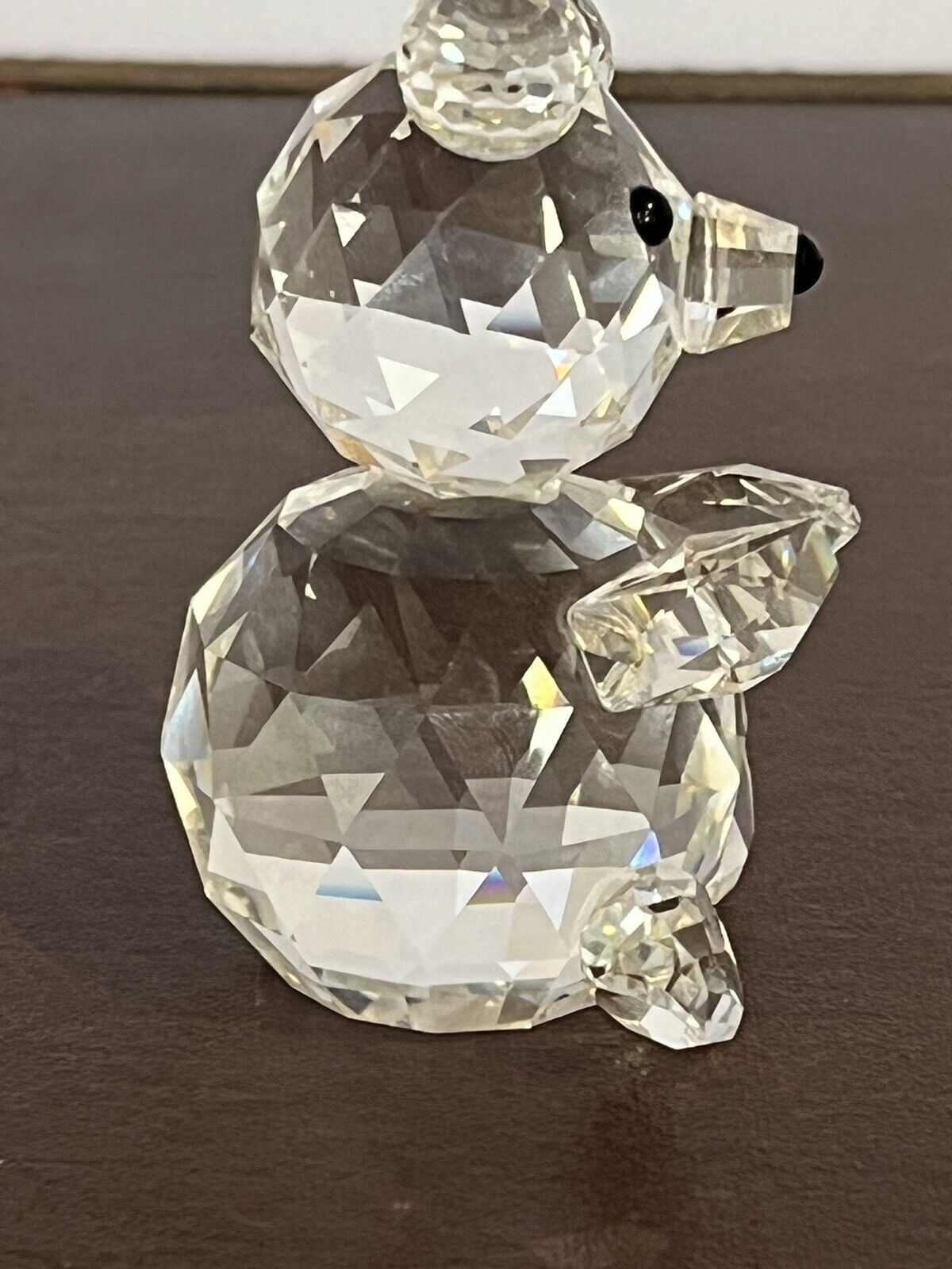 Swarovski Crystal Swan Signed Teddy Bear