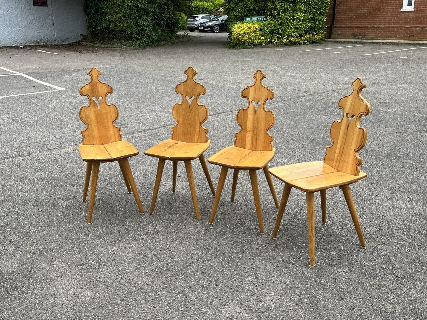 Mid-Century Ash Chairs. Superb Quality & Great Shape.