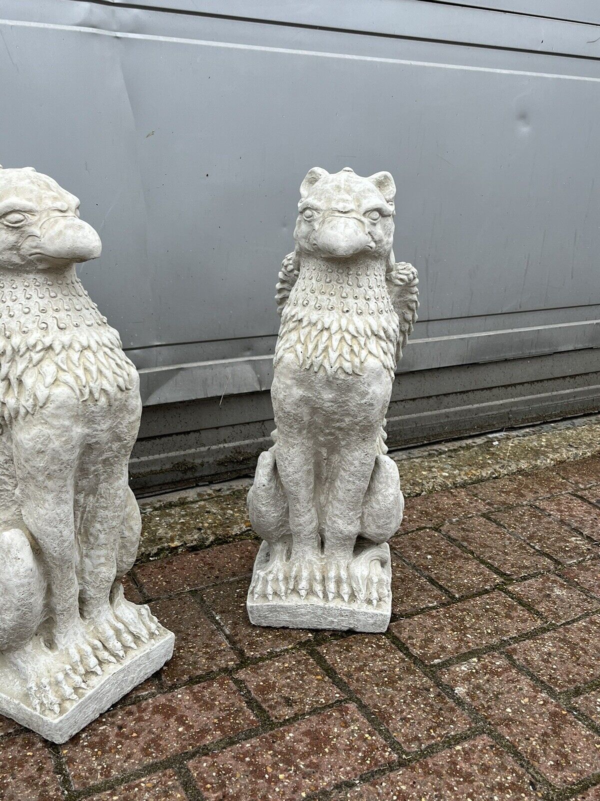 Pair Of Griffins. Perfect For Pier Cap Decoration Or Use A Statues