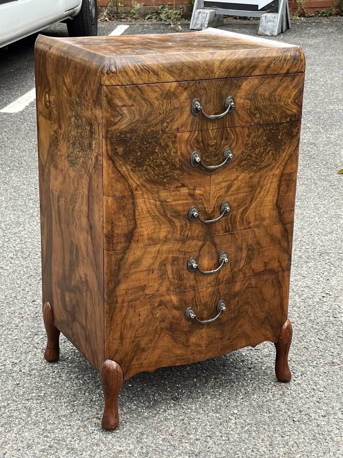 Art Deco Walnut Chest Of Drawers.Maurice Adams Of London W1. Amazing Quality.