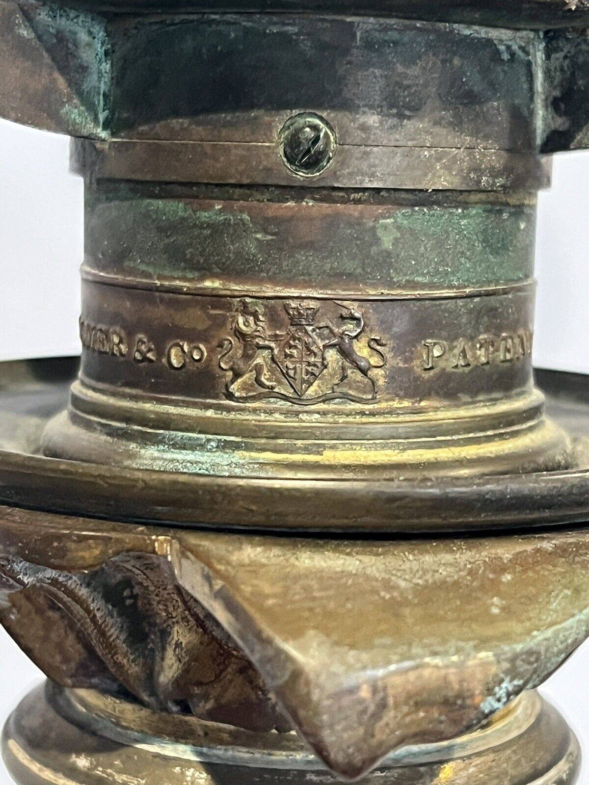 19th Century Palmer & Co Candle Table Lamp