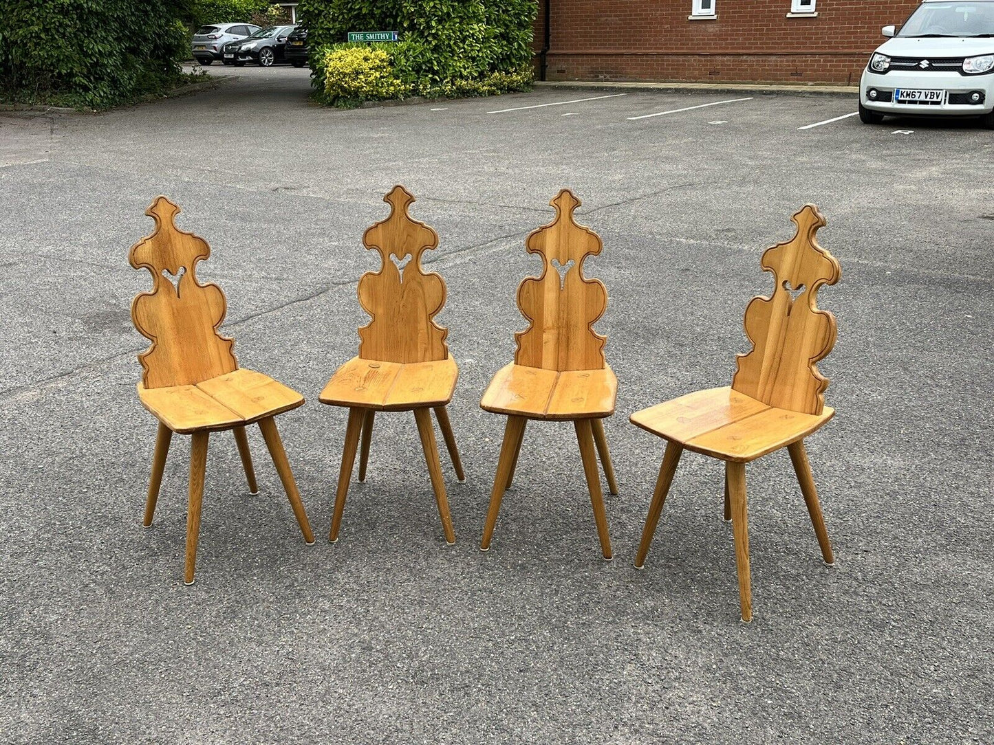 Mid-Century Ash Chairs. Superb Quality & Great Shape.