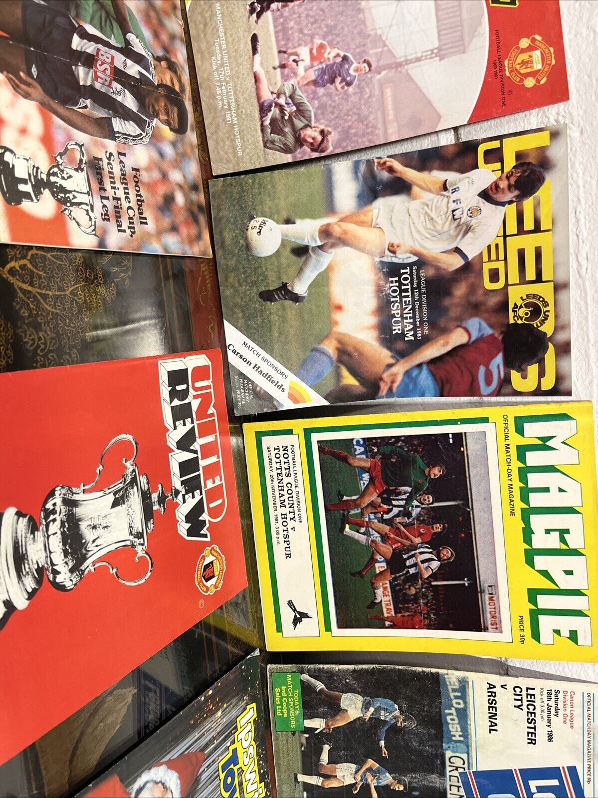 Tottenham Hotspur Away Programmes