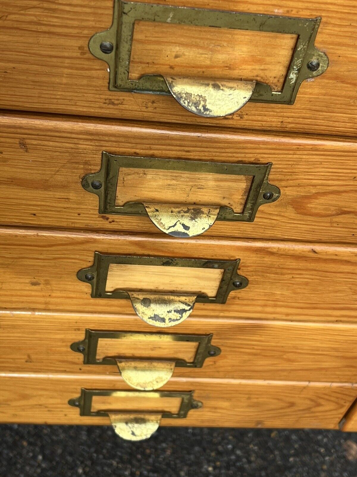 Mid Century Bank Of Collectors Drawers. 15 Drawers. Good Quality.