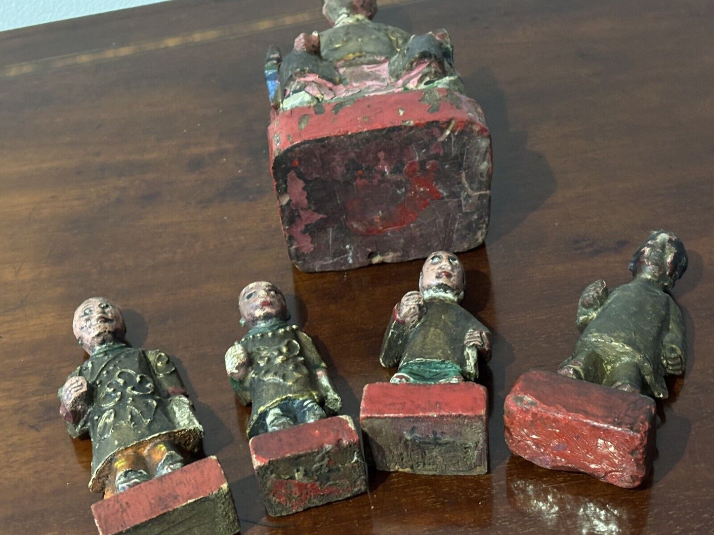 Collection Of Antique Chinese Wooden Figures