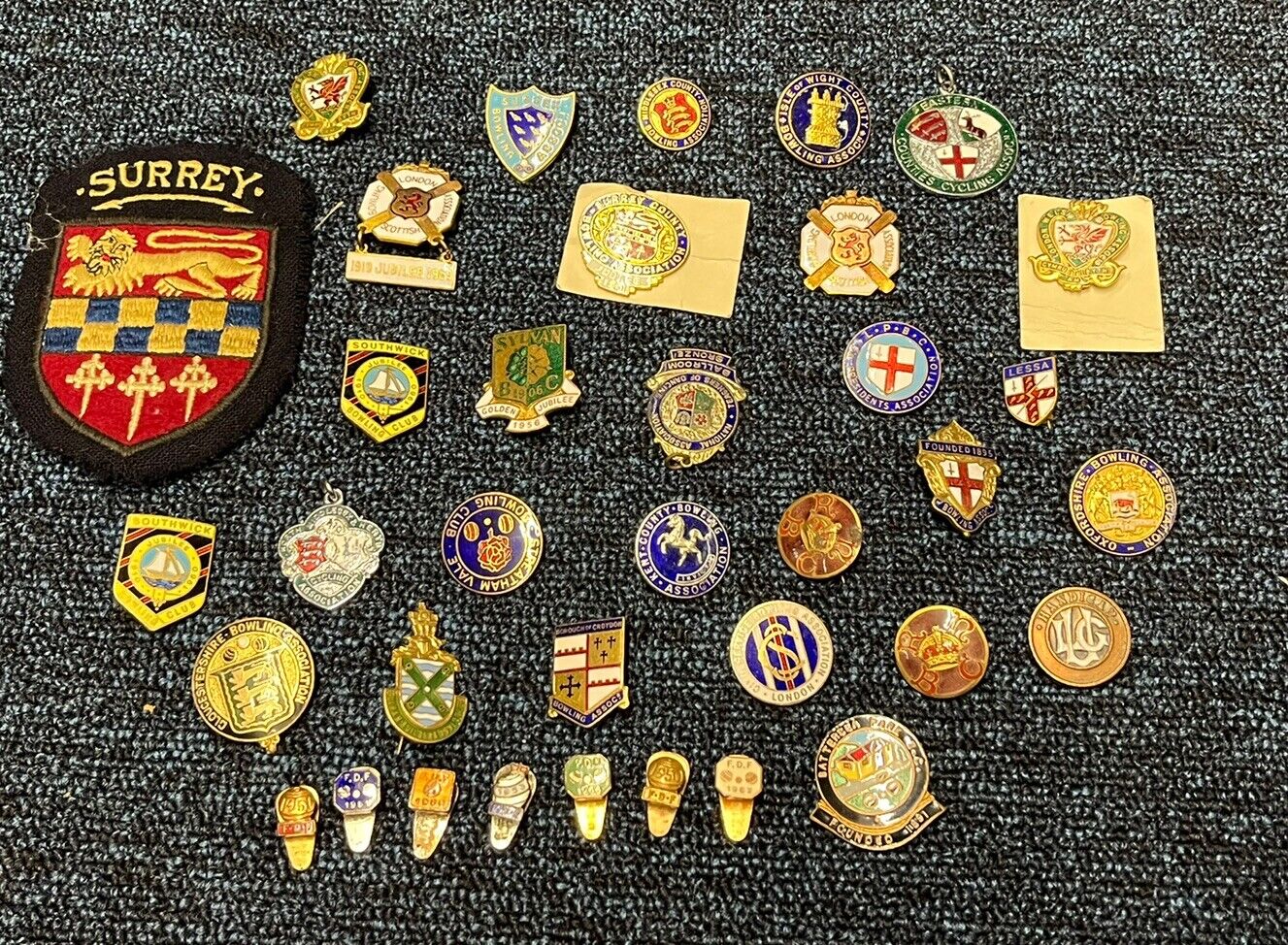 Bowls Club Badge Collection